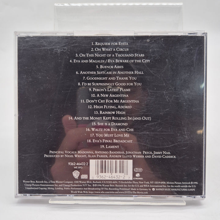 Evita soundtrack CD retro 1990-tal Madonna