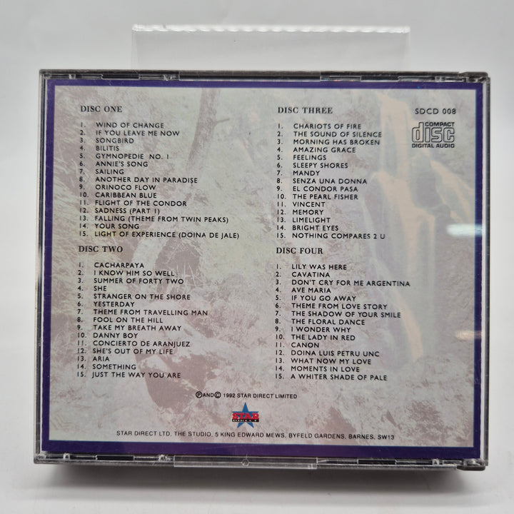 Retro CD-box panflöjt 4 skivor 1990-tal