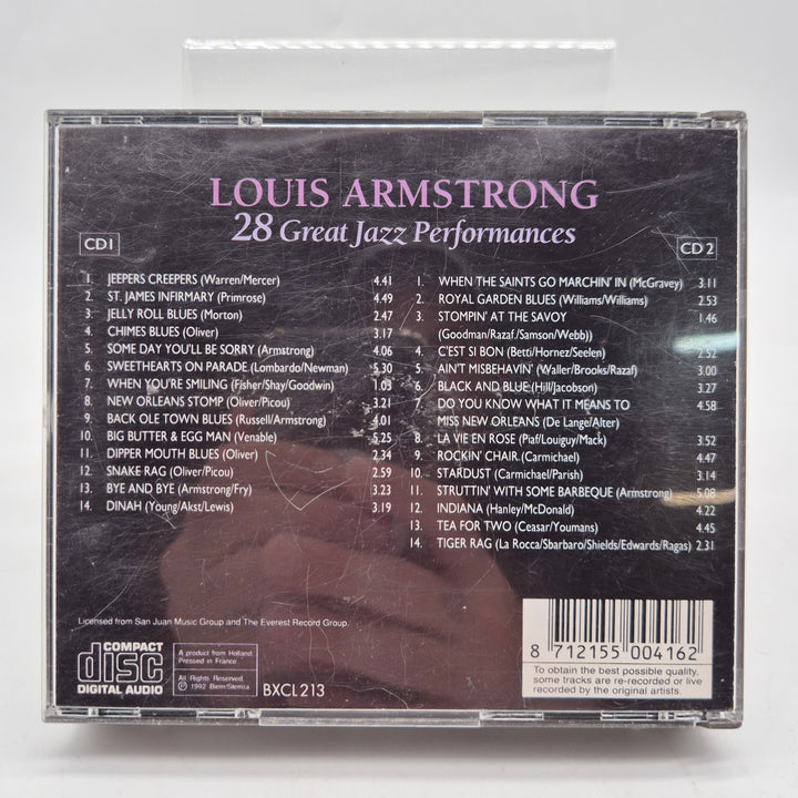 Louis Armstrong dubbel CD 28 jazzklassiker