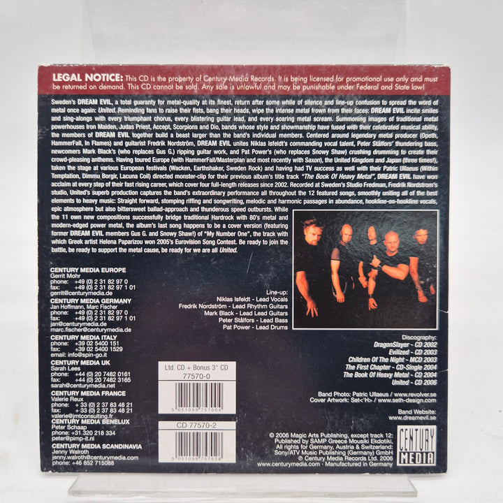Dream Evil United promo CD heavy metal
