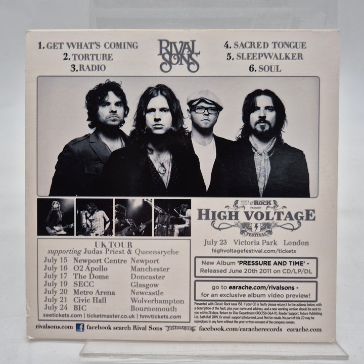 Rival Sons CD EP guldfärgat omslag retro