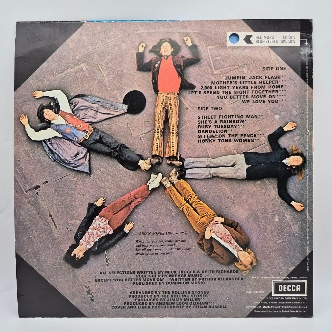 Rolling Stones Through The Past Darkly vinyl LP