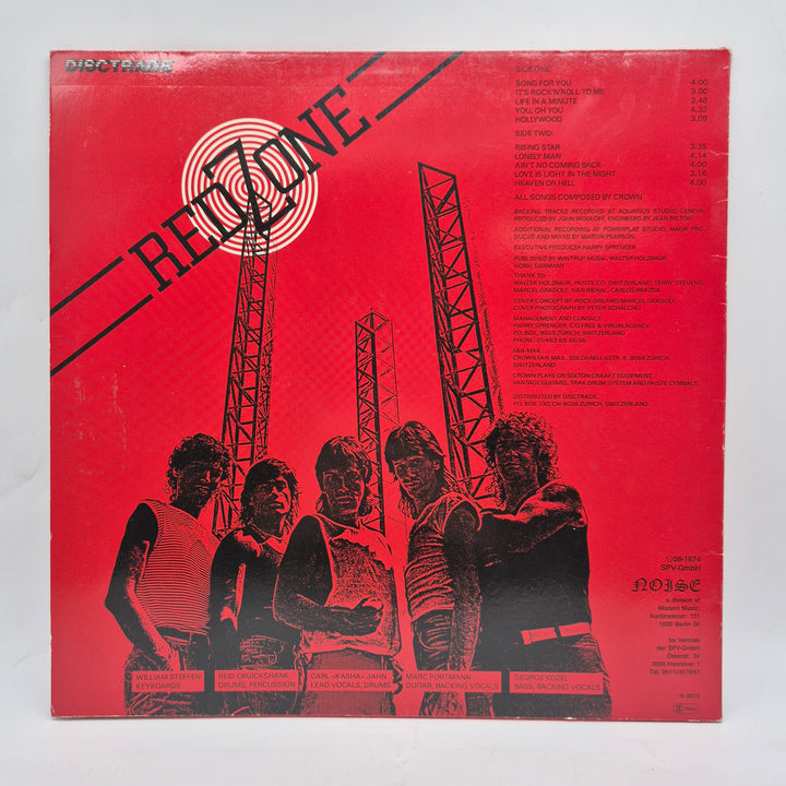 Retro LP vinyl Crown Red Zone