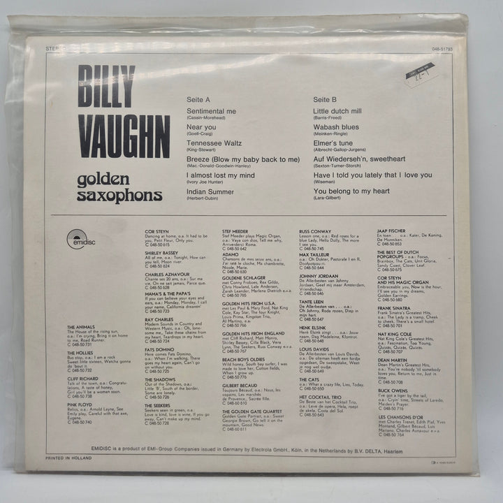 Billy Vaughn Golden Saxophons retro LP