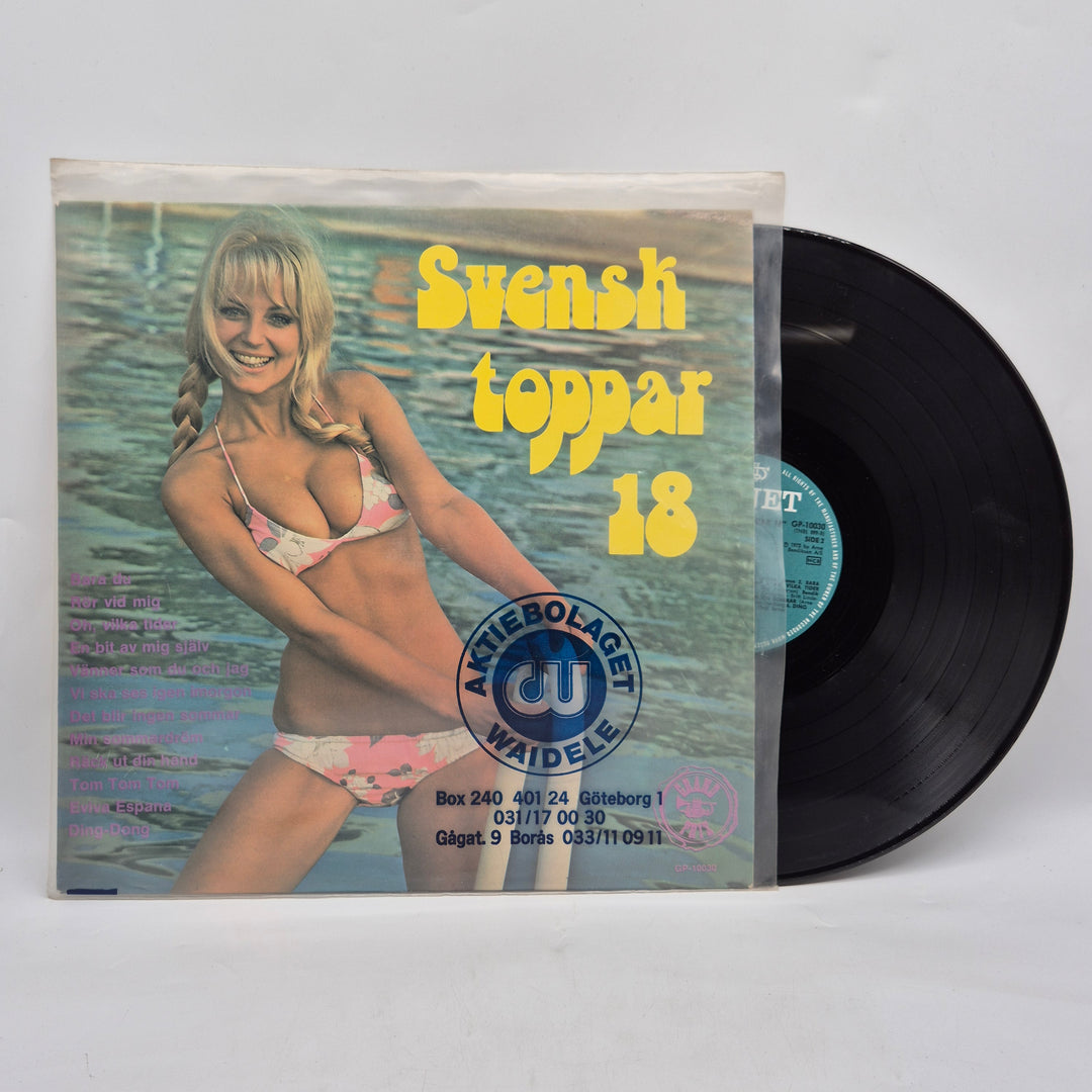 Retro LP Svensk Toppar 18 samlingsalbum
