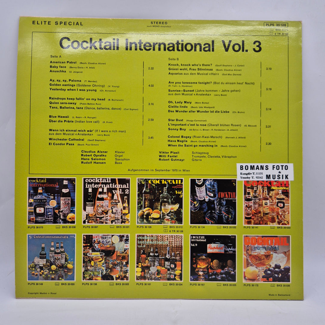 Retro LP Cocktail International Vol 3 vinyl