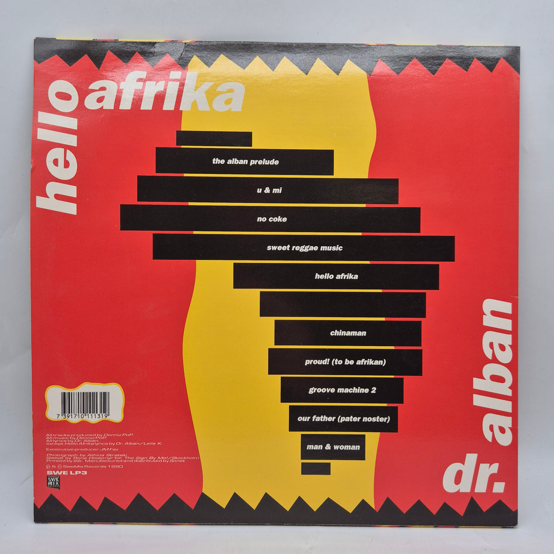 Dr Alban Hello Afrika retro vinyl LP