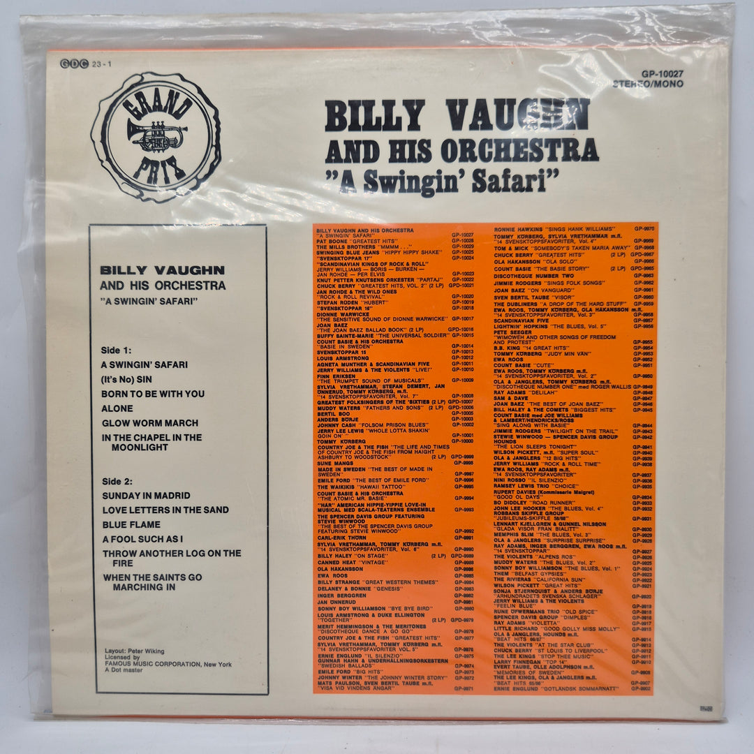 Billy Vaughn A Swingin Safari retro LP