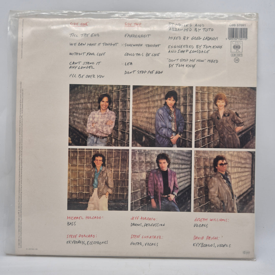 Toto Fahrenheit vinyl LP retro 80-tal