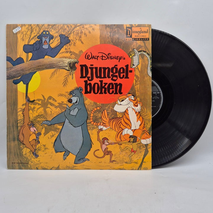 Retro vinyl LP Walt Disneys Djungelboken
