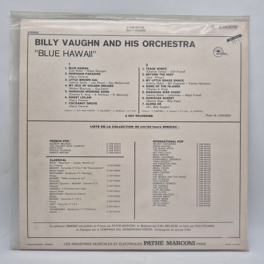 Billy Vaughn Blue Hawaii retro LP vinyl
