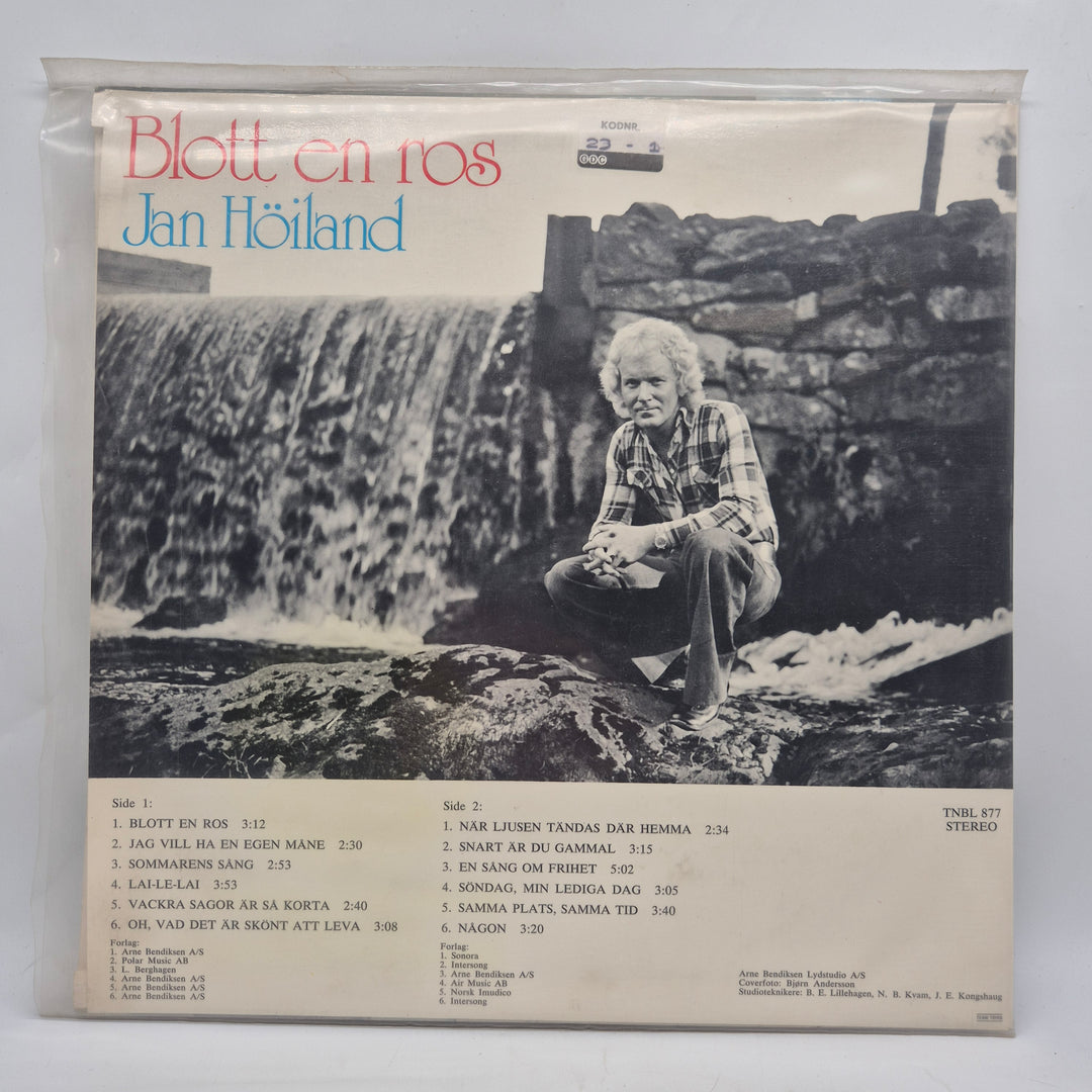 Jan Høiland Blott en ros retro LP