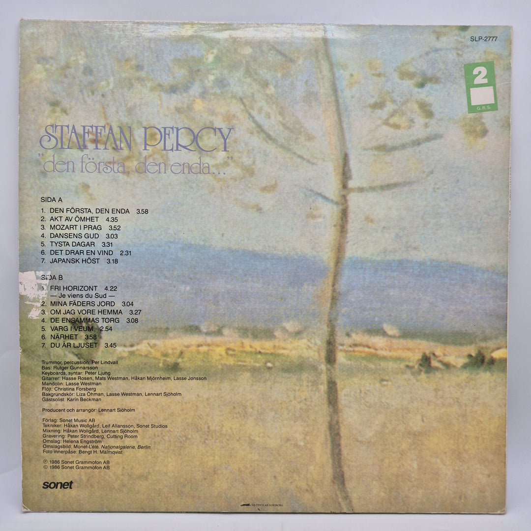 Staffan Percy vinyl LP retro 1980-tal