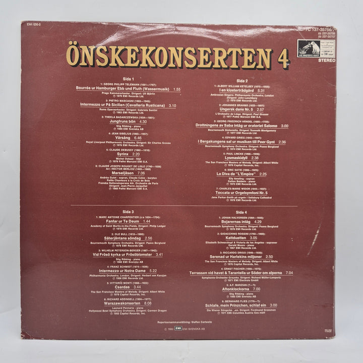 Önskekonserten 4 dubbel LP vinyl retro EMI