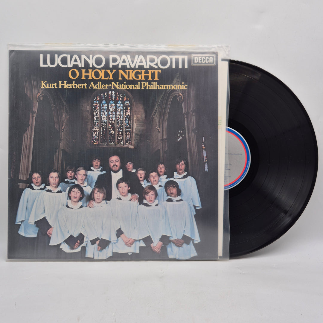 Luciano Pavarotti O Holy Night vinyl LP retro