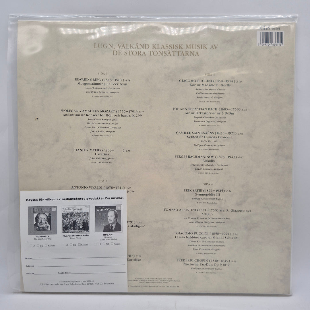 Retro dubbel-LP klassisk musik CBS Records