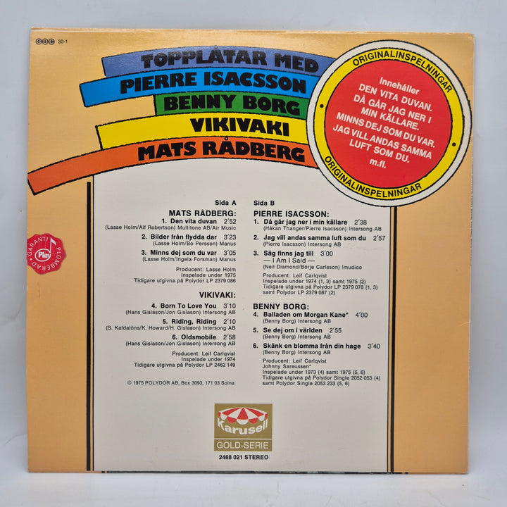 Retro LP Topplåtar Karusell 70-tal vinyl