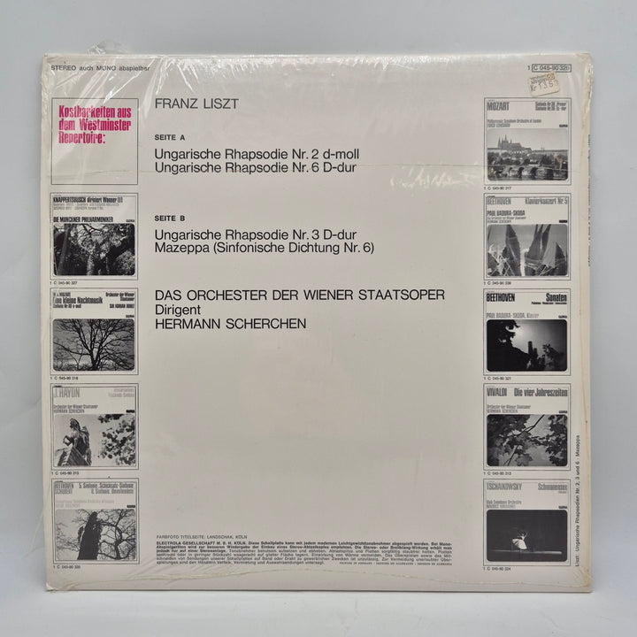 Franz Liszt Ungarische Rhapsodien vinyl LP retro