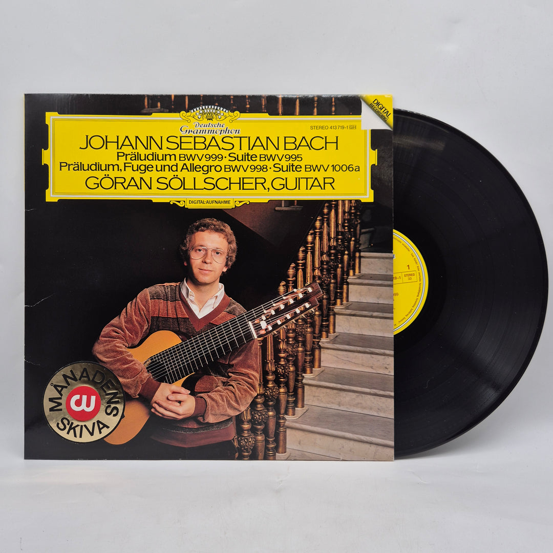 Bach gitarrverk vinyl LP Deutsche Grammophon retro