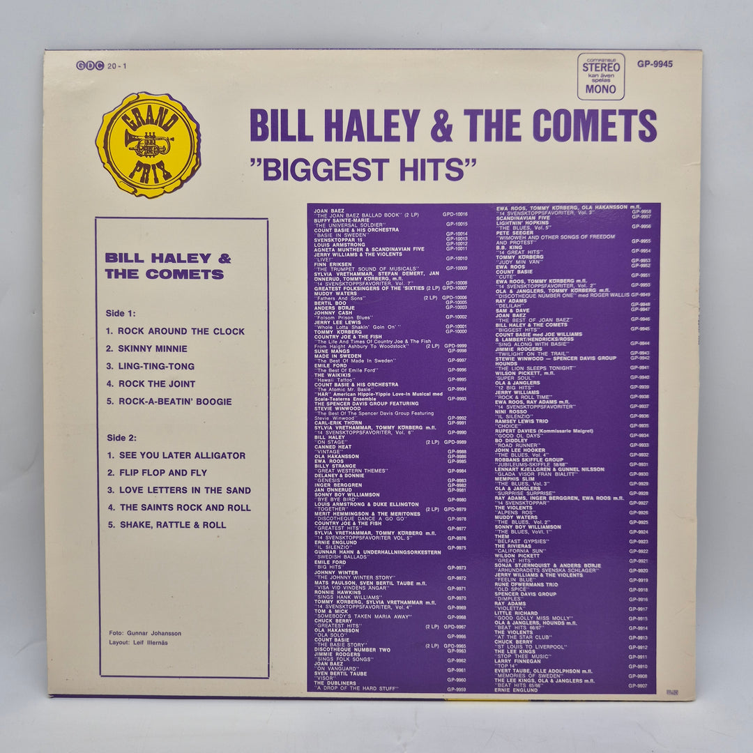 Bill Haley vinyl LP Biggest Hits retro