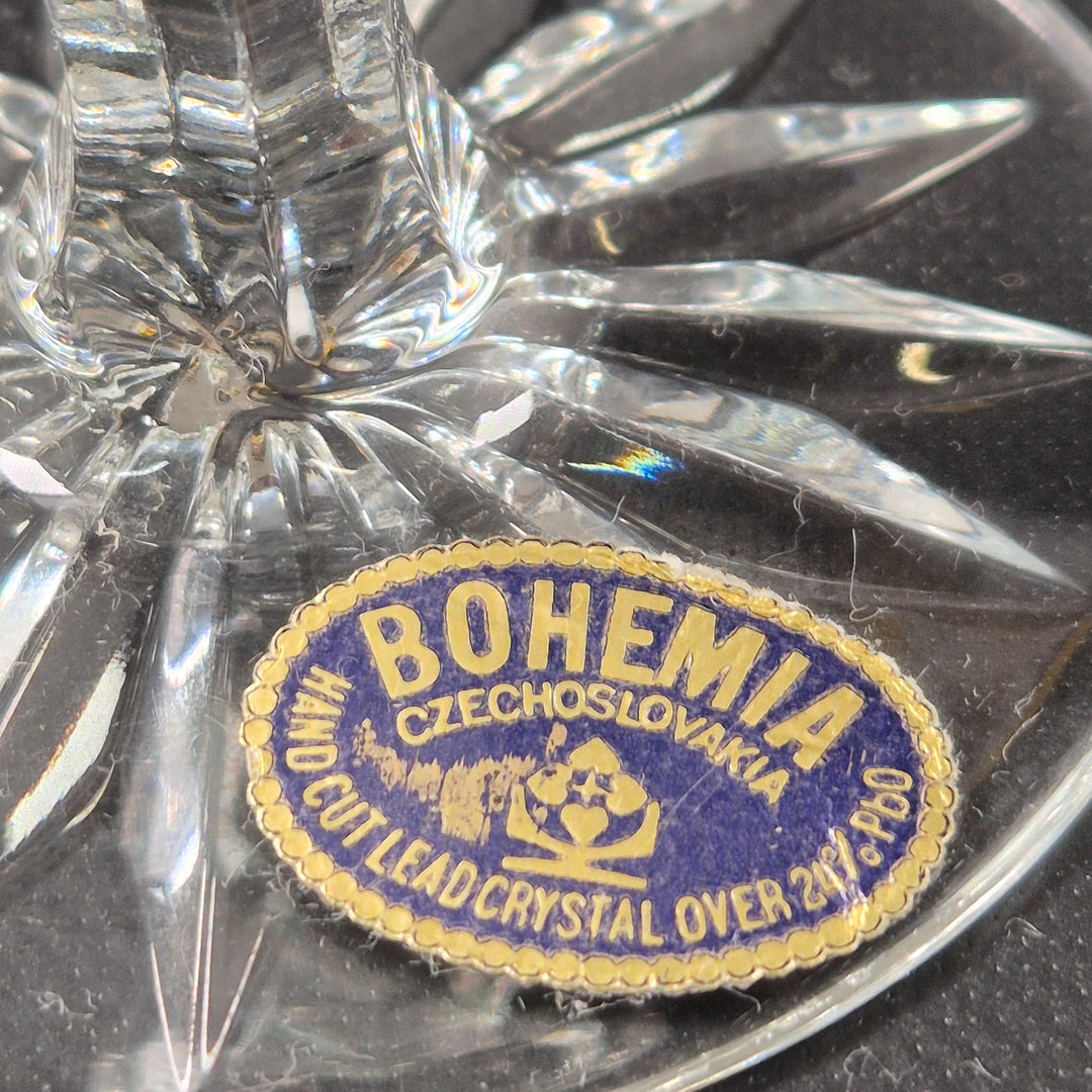 Bohemia kristallchampagneglas retro 6-pack