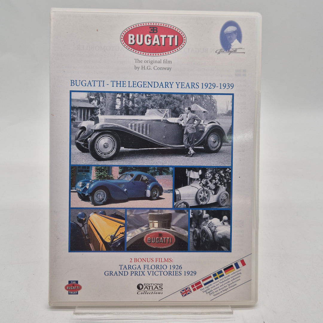 Bugatti dokumentär DVD The Legendary Years vintage