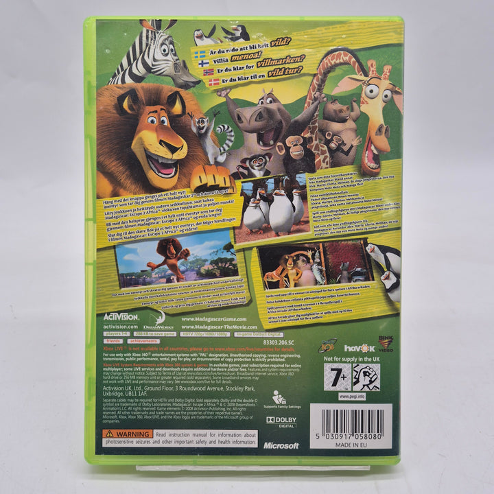 Madagaskar 2 familjespel Xbox 360 begagnat