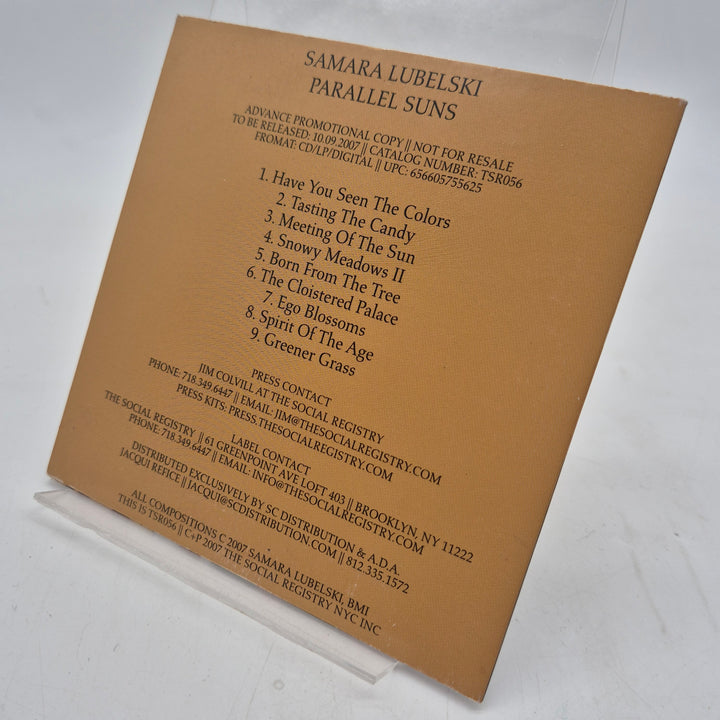 Samara Lubelski Parallel Suns promo CD 2007