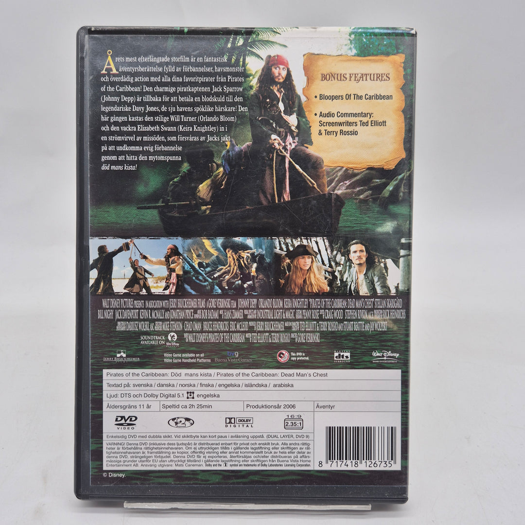 Pirates of the Caribbean 2 DVD Disney