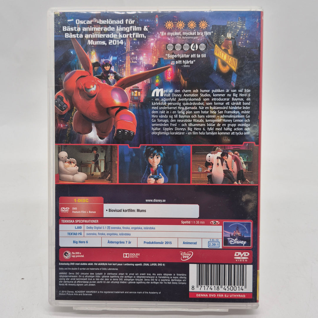 Disney Big Hero 6 DVD familjefilm begagnad