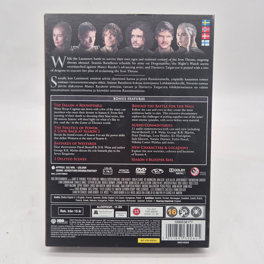 Game of Thrones säsong 4 DVD box begagnad