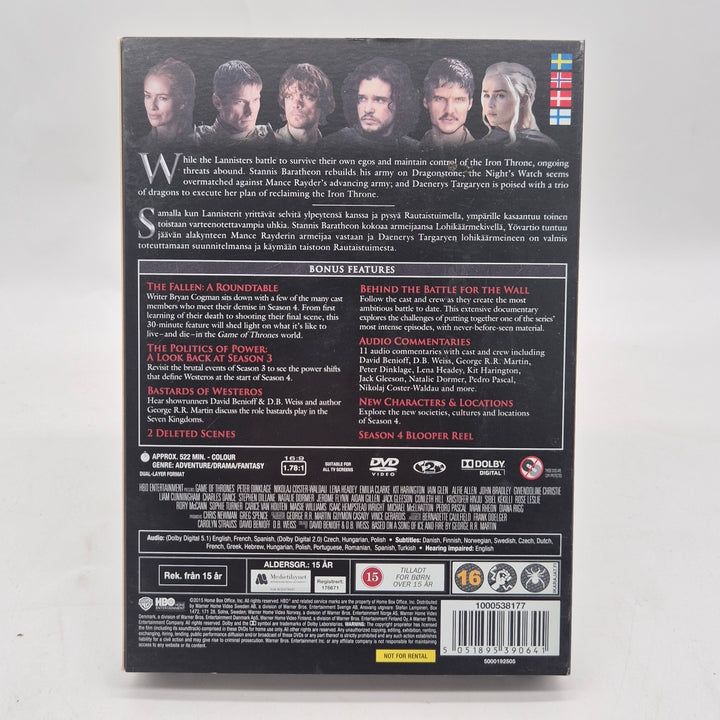 Game of Thrones säsong 4 DVD box begagnad