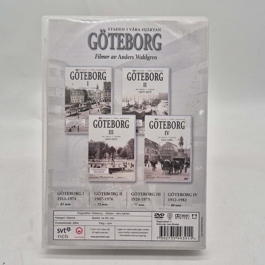 Göteborg En resa i tiden dokumentär DVD-box