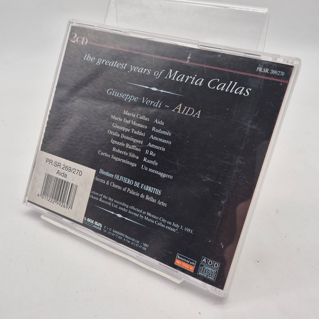 Maria Callas Aida 2 CD klassisk opera