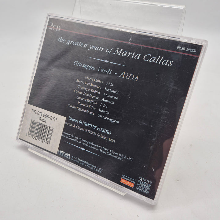 Maria Callas Aida 2 CD klassisk opera
