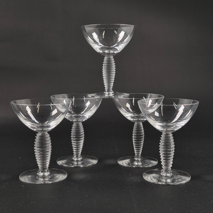 Kosta Boda eleganta champagnekupor spiralformad fot