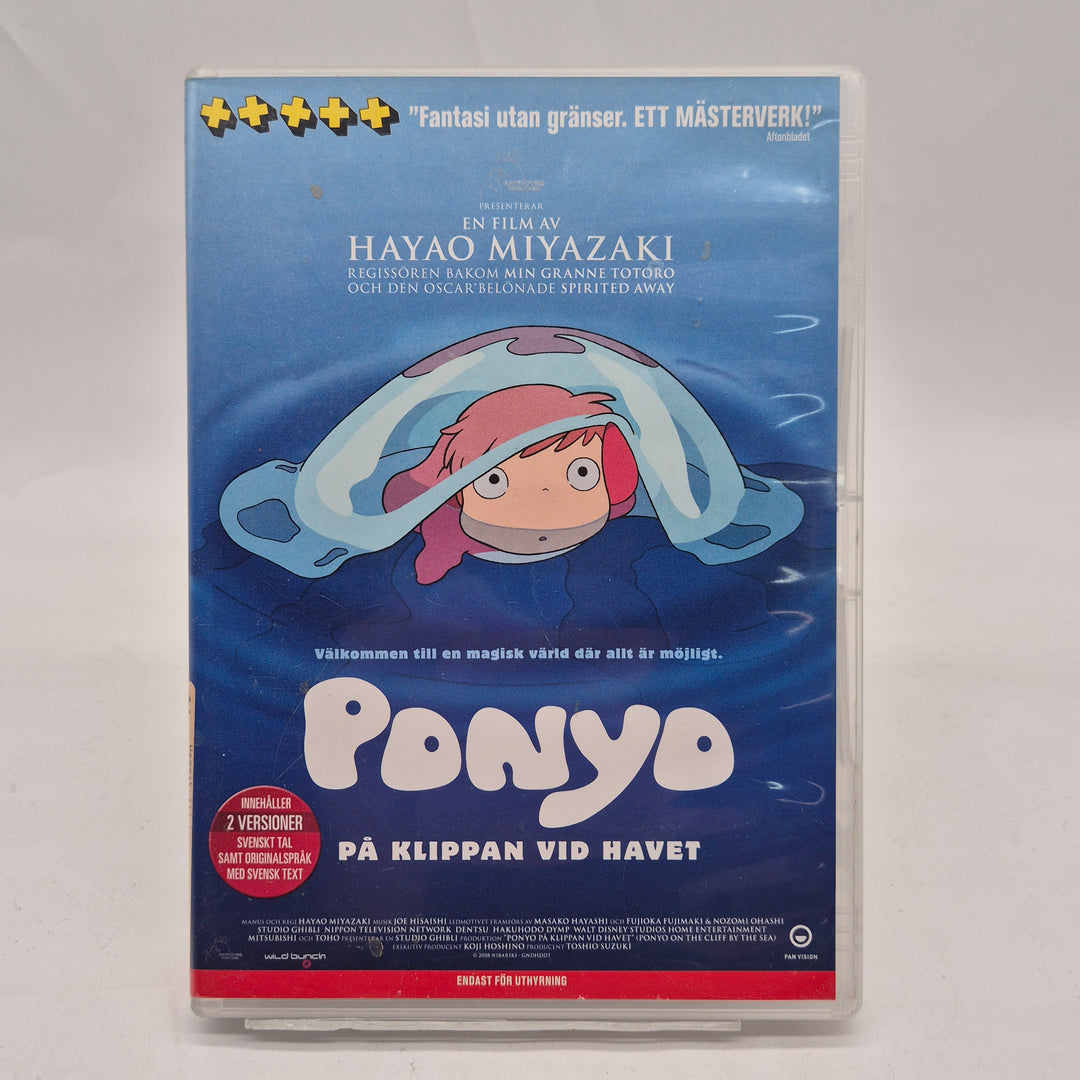 Ponyo på klippan DVD Studio Ghibli begagnad