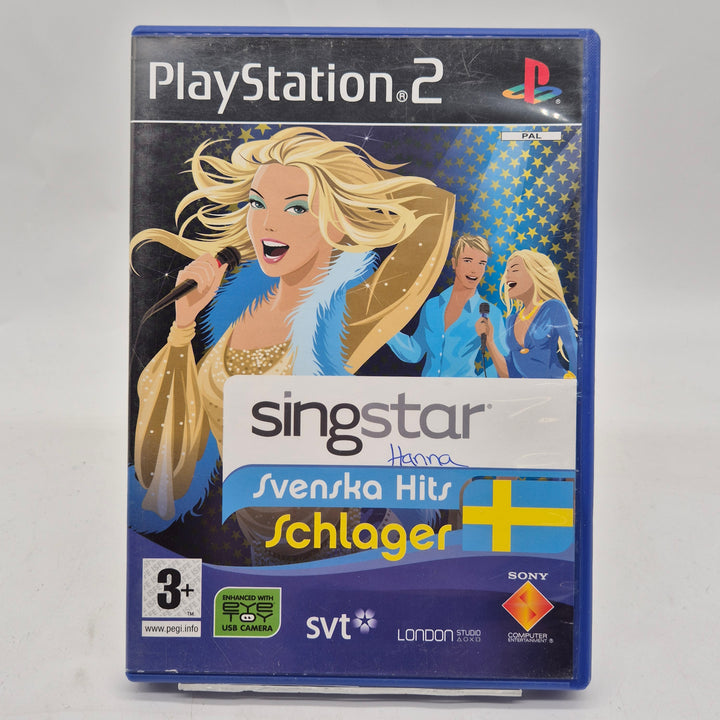 SingStar Svenska Hits Schlager PS2 retrospel begagnat