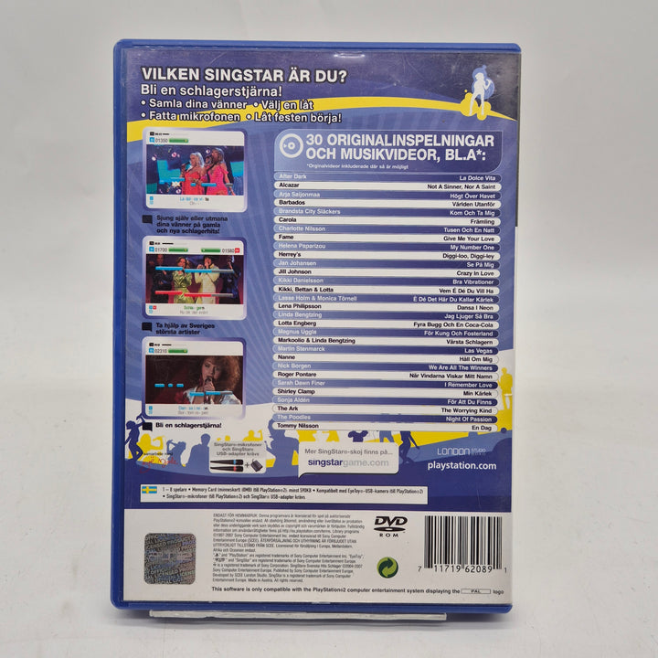 SingStar Svenska Hits Schlager PS2 retrospel begagnat