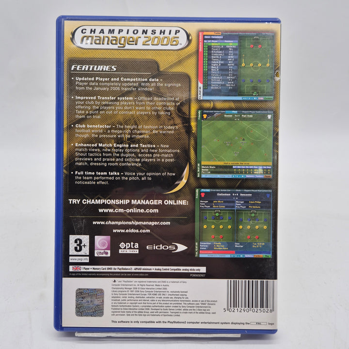 Championship Manager 2006 retro PS2 spel