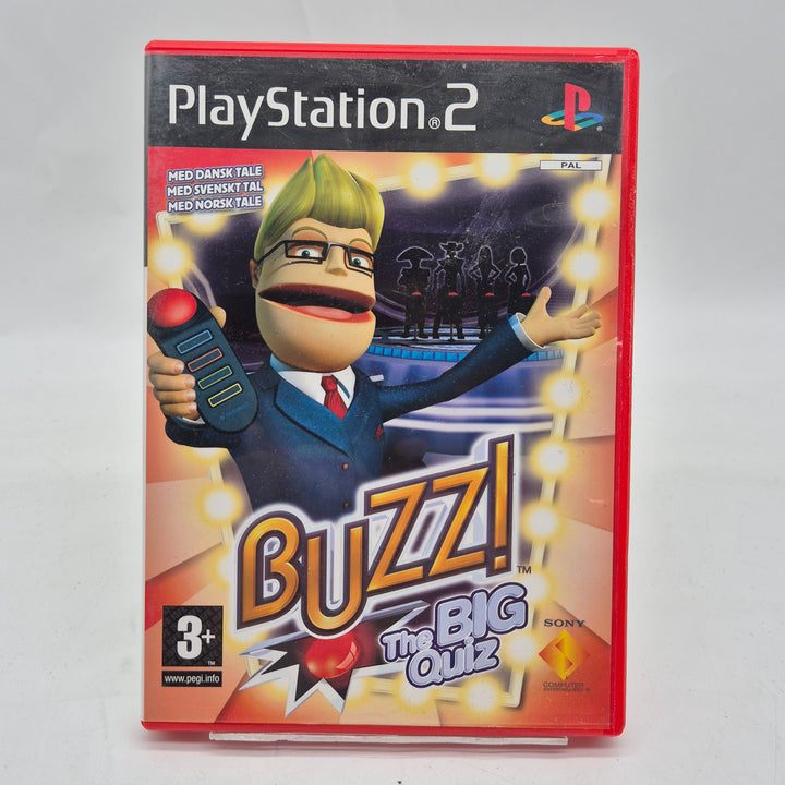 Buzz The BIG Quiz retro PS2-spel PAL