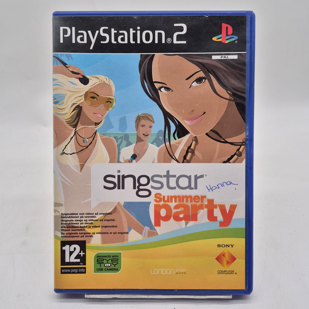 Singstar Summer Party PS2 retro karaokespel
