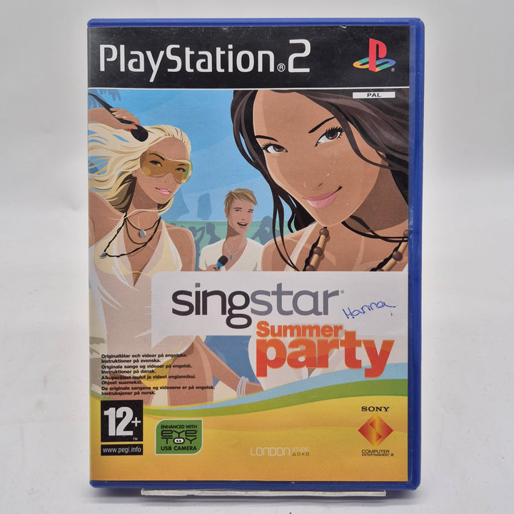 Singstar Summer Party PS2 retro karaokespel