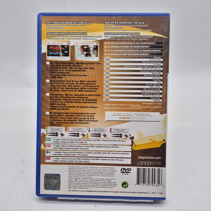 SingStar ABBA karaokespel retro till PS2