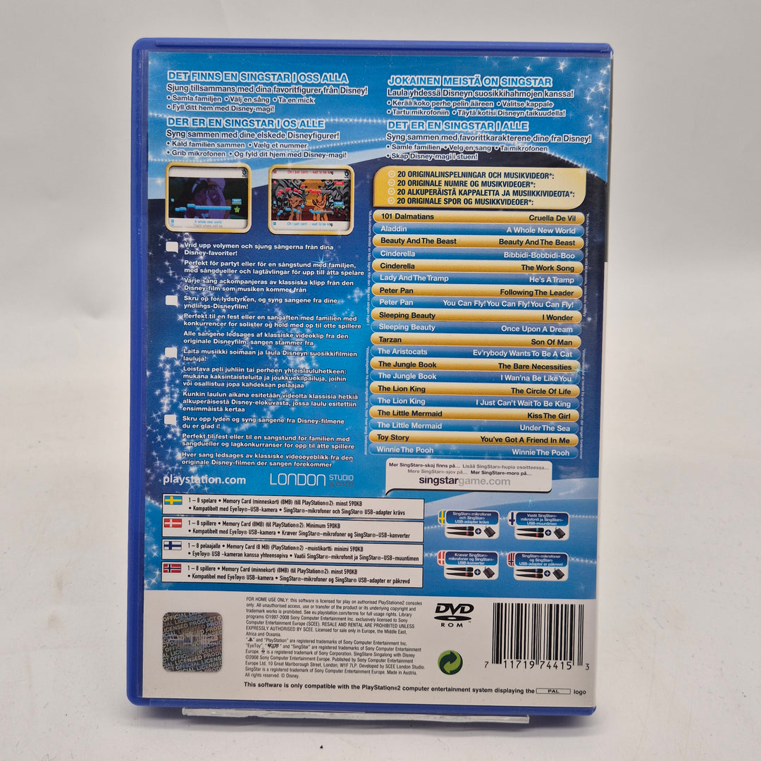 Singstar Singalong with Disney PS2 retrospel