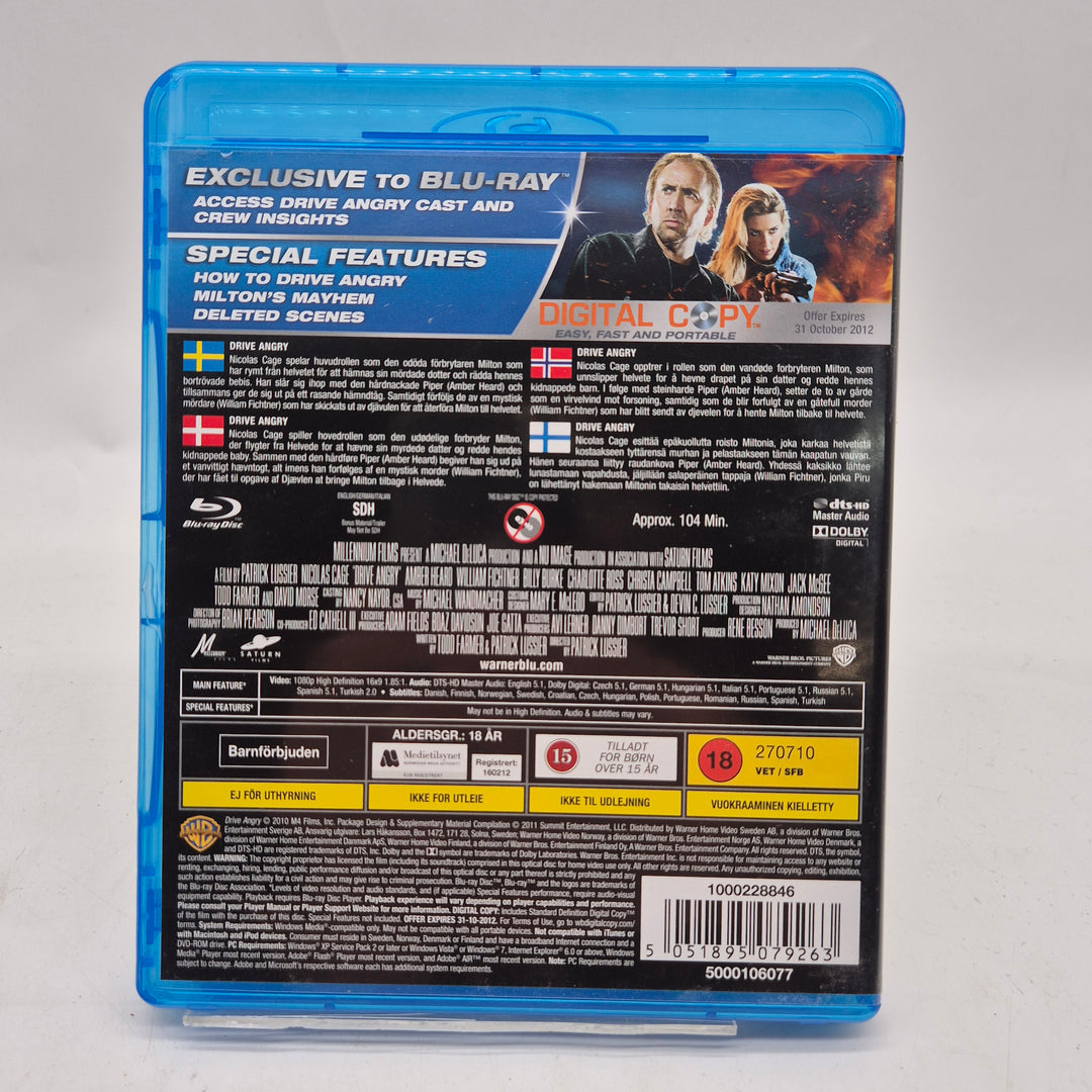 Drive Angry Blu-ray med Nicolas Cage begagnad