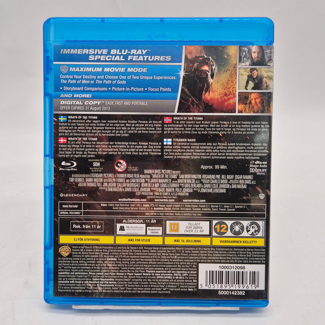 Wrath of the Titans Blu-ray Warner Bros begagnad
