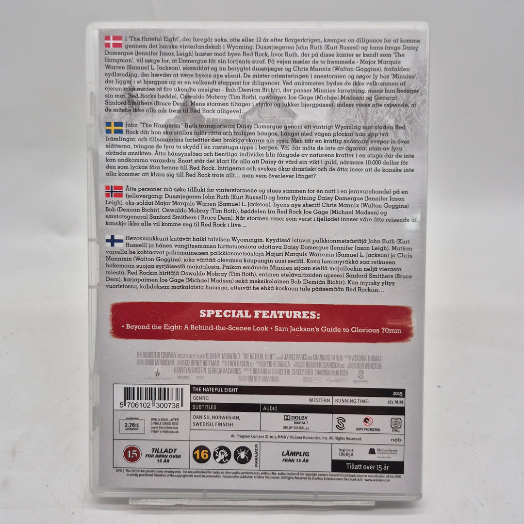 The Hateful Eight 2 disc DVD specialutgåva
