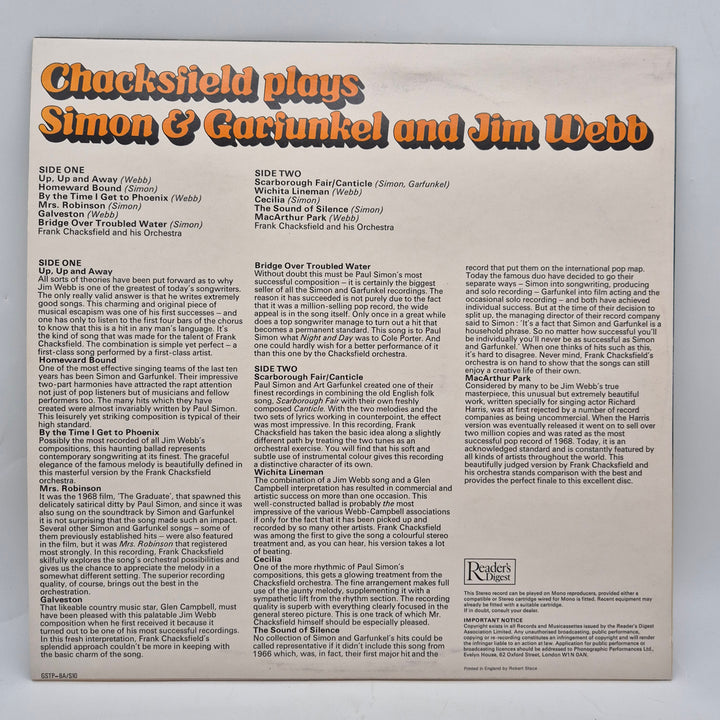 Retro LP Frank Chacksfield Simon Garfunkel