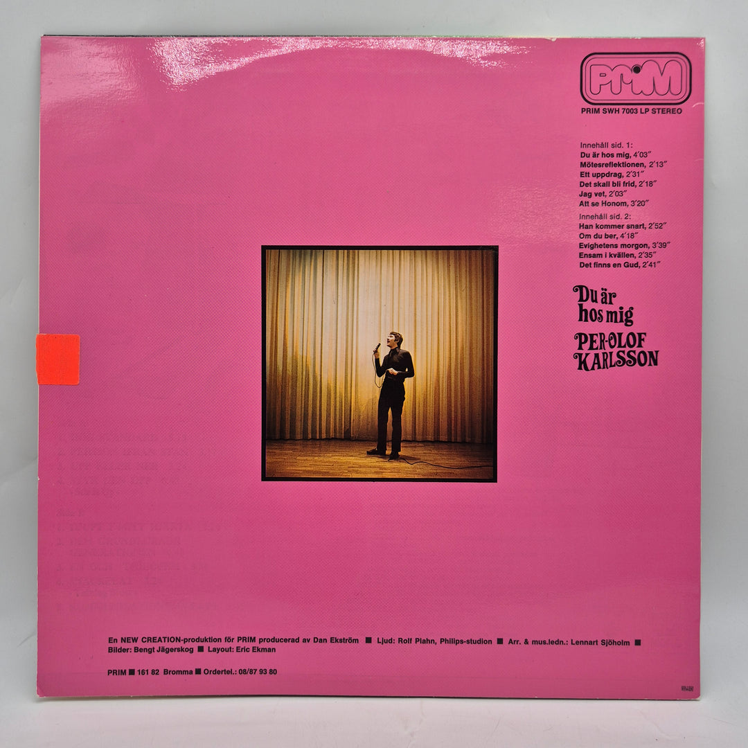 Retro LP Per-Olof Karlsson Du är hos mig
